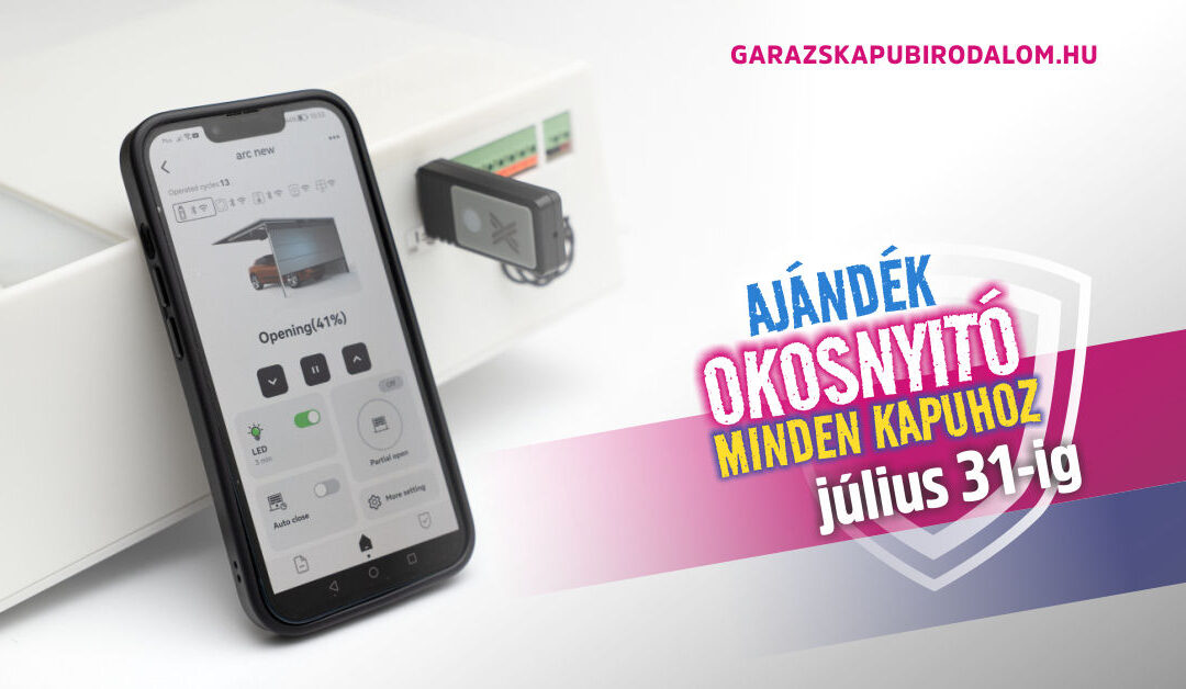Okosnyitó minden garázskapuhoz