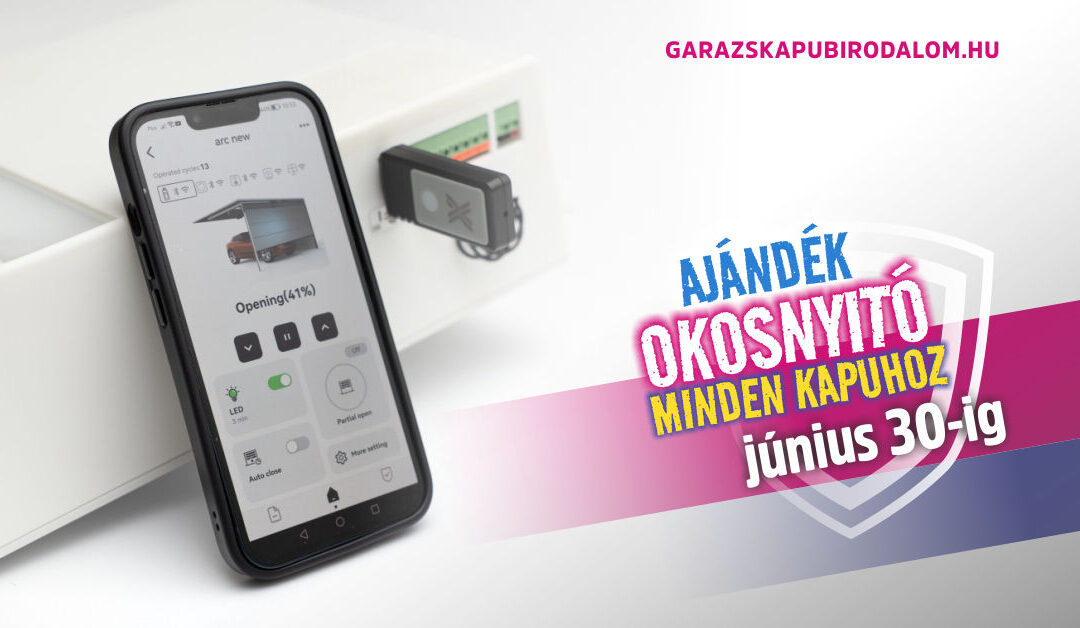 Okosnyitó minden garázskapuhoz
