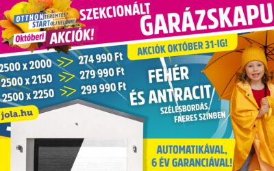 Verhetetlen októberi garázskapu árak